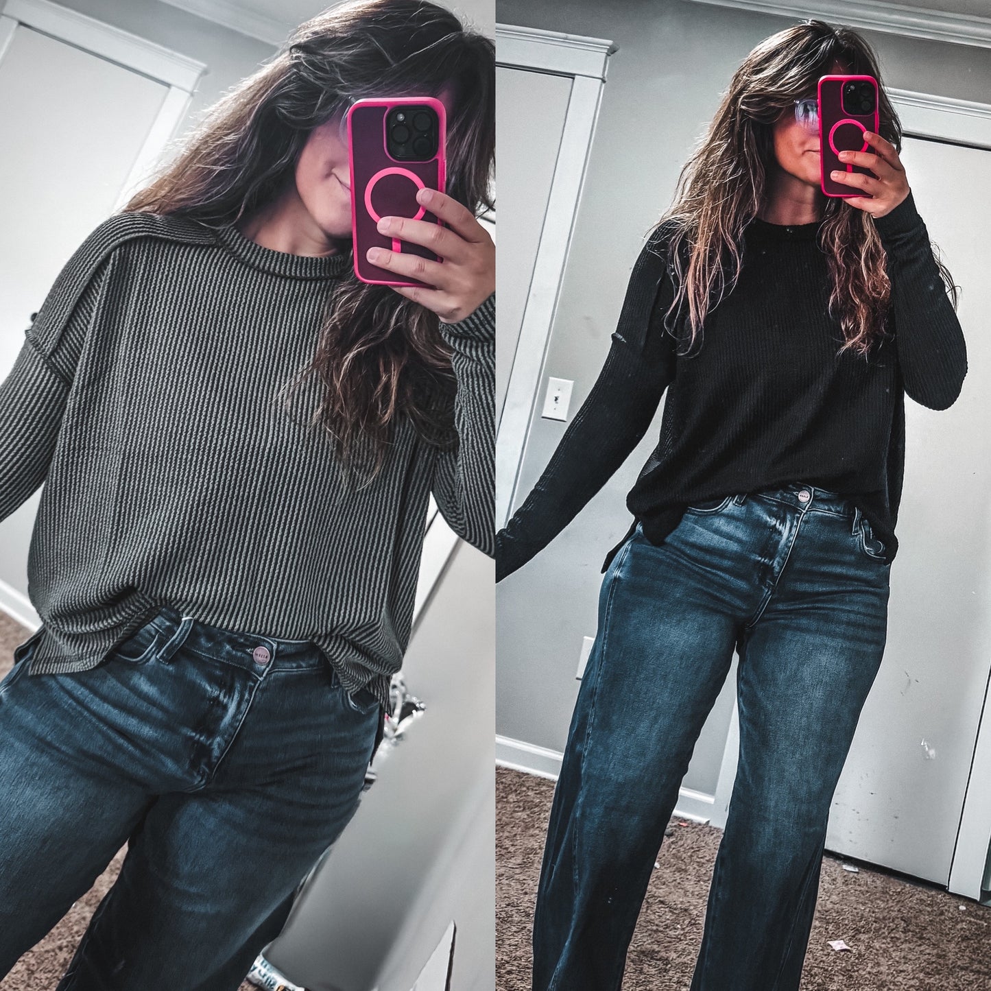 Ribbed Long Sleeve Top