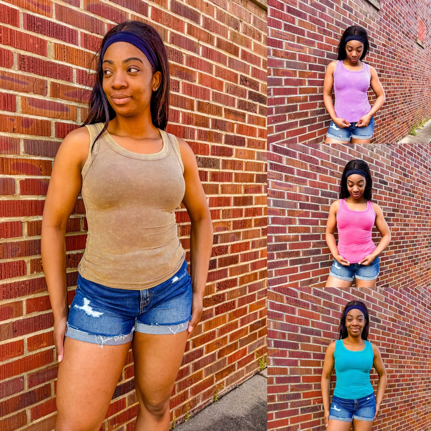 Washed Ribbed Tank