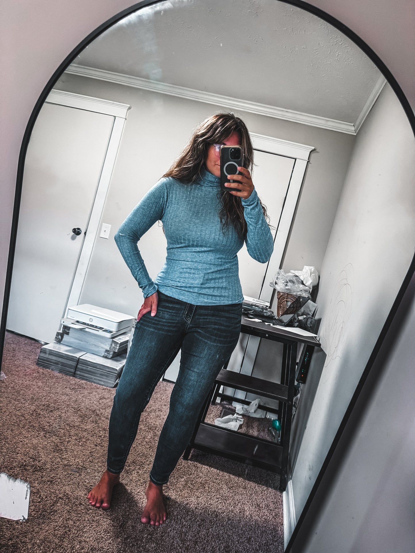 Oceans Turtleneck Lightweight Long Sleeve