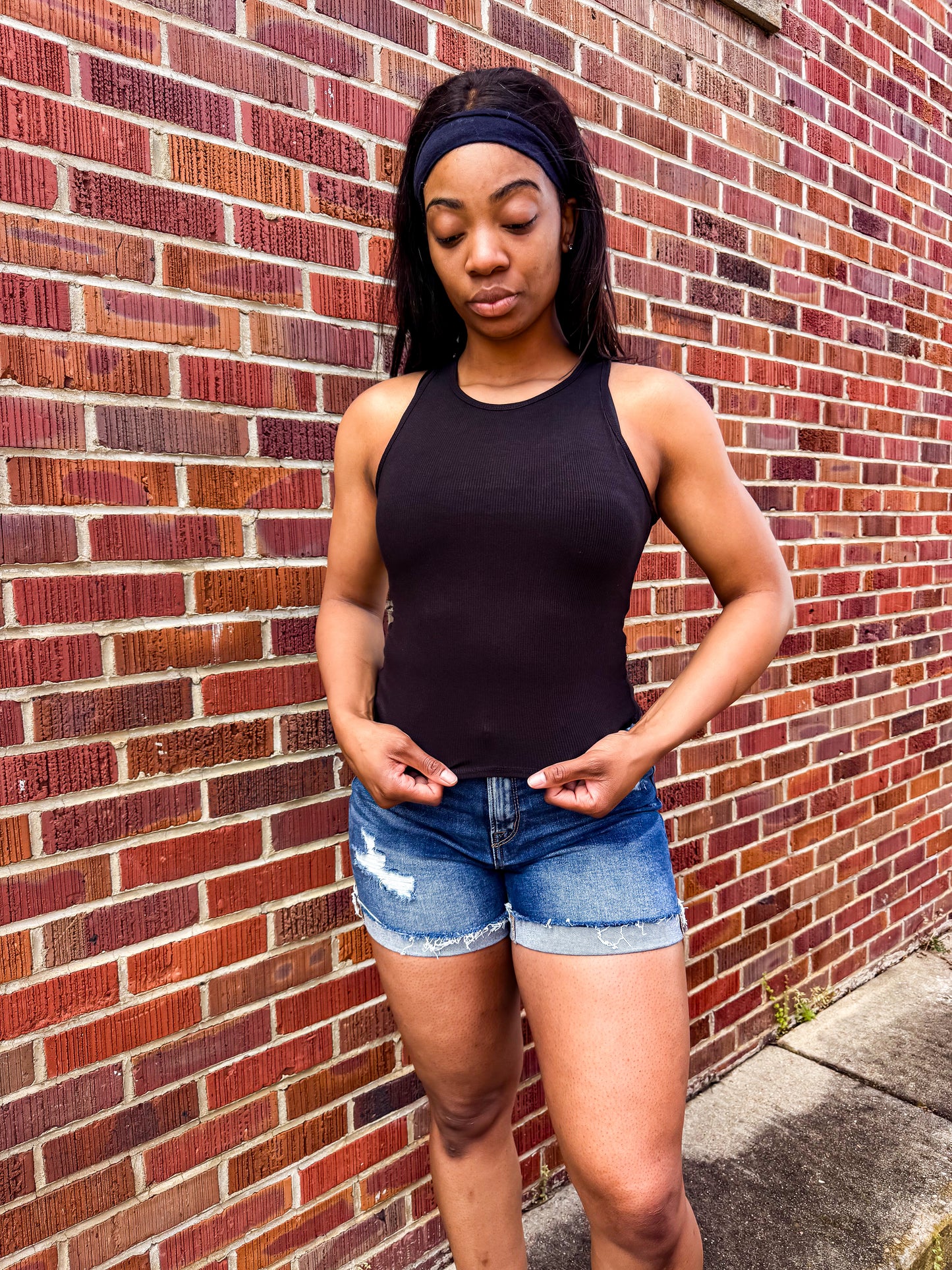 Racerback Tank W/Bra Shelf