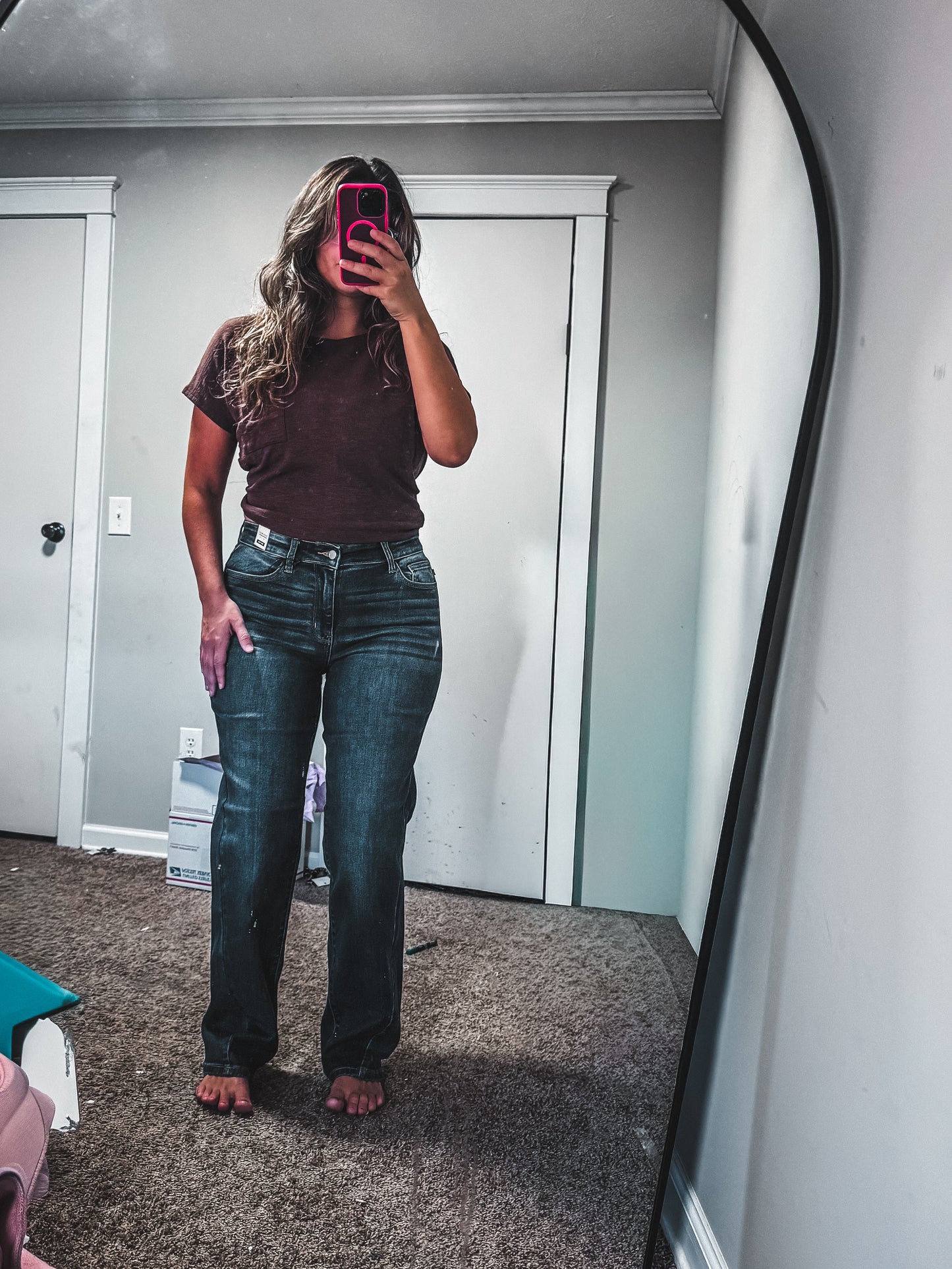 Josie Straight Leg Side Seam Detail Judy Blue Denim