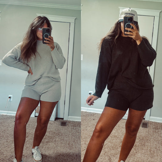 Ribbed Sweater Set