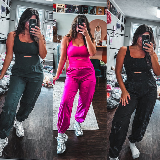 Sonic Athleisure Jumpsuit (Plus Available!)