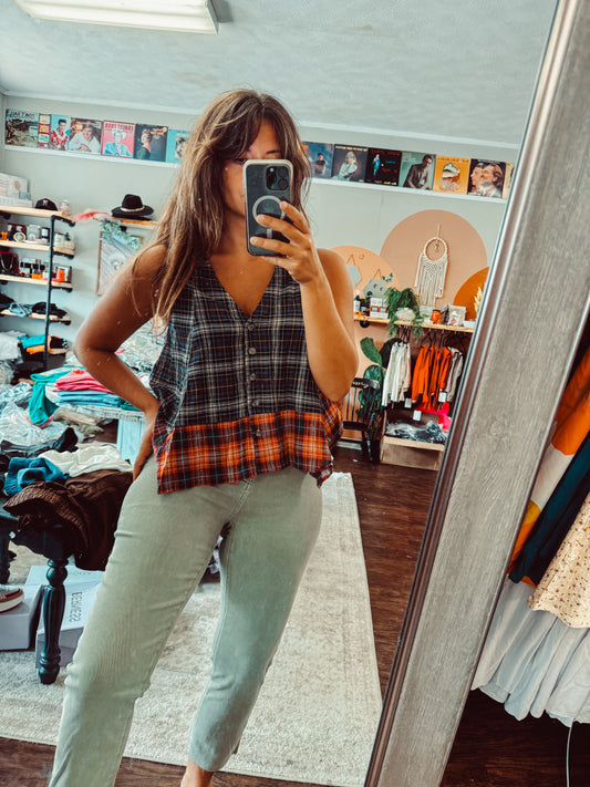 Forest Plaid Tank