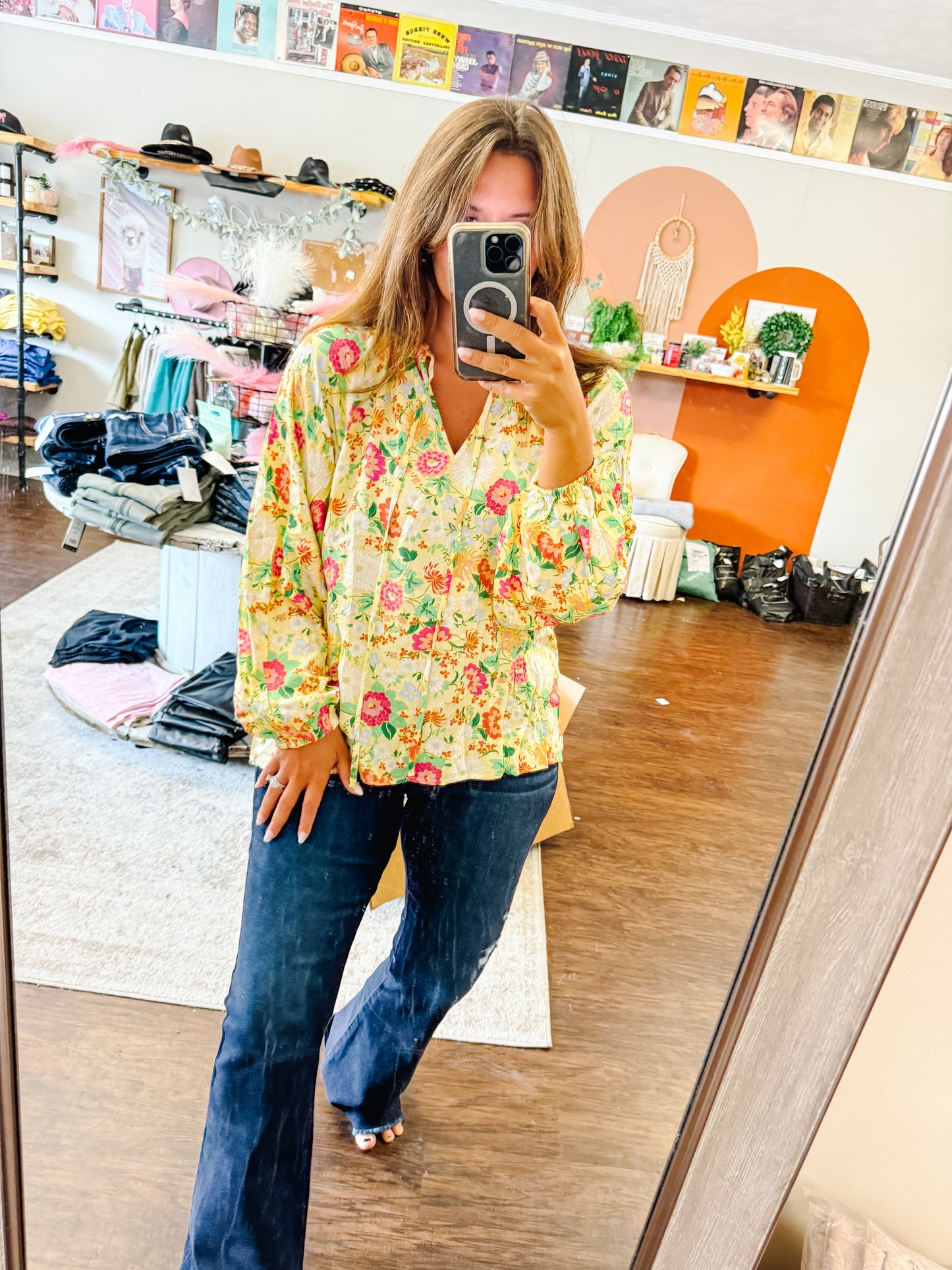 Fall Feels Floral Top