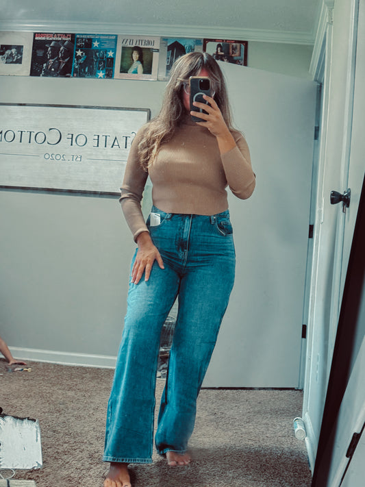Mariana Wide Leg Straight Denim