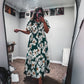 Green Floral Maxi