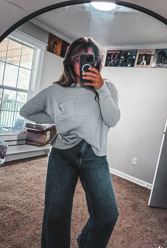 Loose Fit Jacquard Top