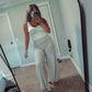 Ribbed Mock Neck Set