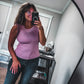 Rose Ribbed Top