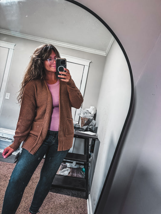 Camel Knit Cardigan