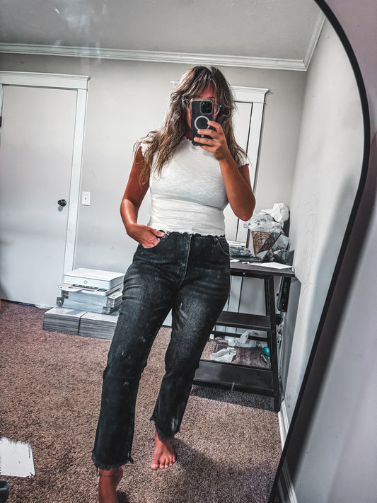 Vintage Wash Black Denim
