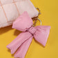 Puff Bow Keychain