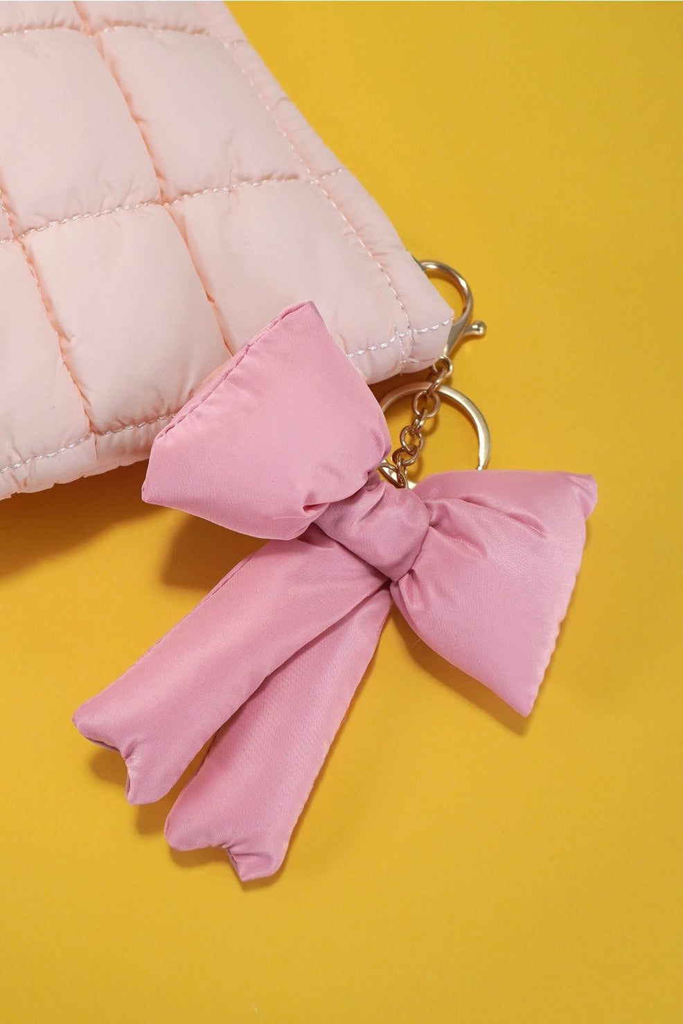 Puff Bow Keychain