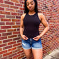 Racerback Tank W/Bra Shelf