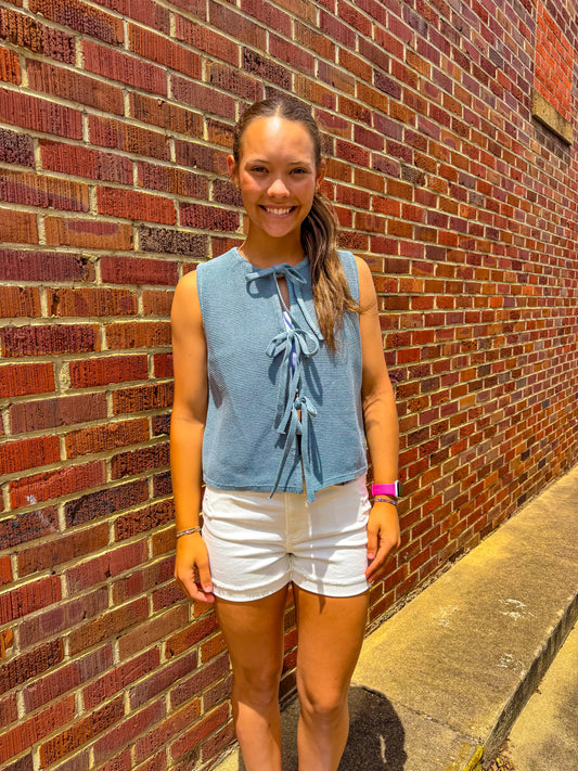 Tie Front Top