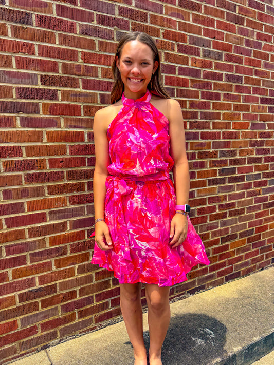 Hot Pink Bubble Dress