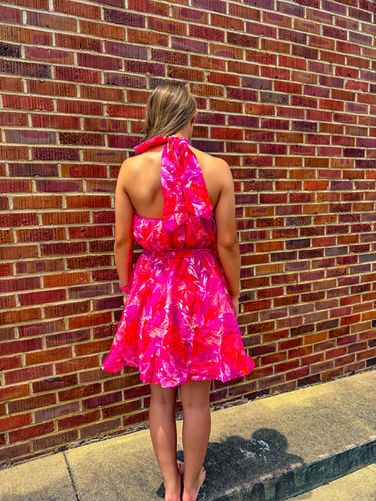 Hot Pink Bubble Dress
